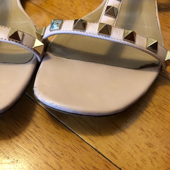 Valentino Rockstud T strap sandal - pink -  37 - Picture 3 of 7